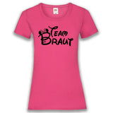 Junggesellenshirts.de Damenshirt XS / Fuchsia JGA Shirt Team "Minnie"