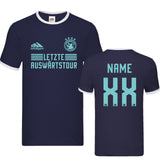 JGA Shirt Bräutigam "Auswärtstour '26" mit Namen/Nummer