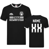 JGA Shirt Bräutigam "Auswärtstour '26" mit Namen/Nummer