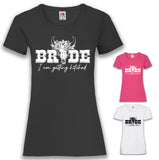 JGA Shirt Braut "Bride Hitched"