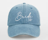 JGA Vintage Cap "Bride / Team Bride" mit Stick