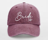 JGA Vintage Cap "Bride / Team Bride" mit Stick