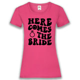 JGA Shirt "Here Comes The Bride"