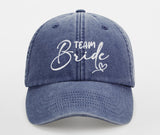 JGA Vintage Cap "Bride / Team Bride" mit Stick