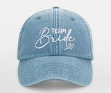 JGA Vintage Cap "Bride / Team Bride" mit Stick