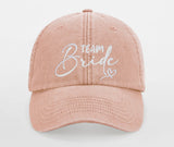 JGA Vintage Cap "Bride / Team Bride" mit Stick