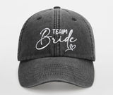 JGA Vintage Cap "Bride / Team Bride" mit Stick