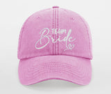 JGA Vintage Cap "Bride / Team Bride" mit Stick