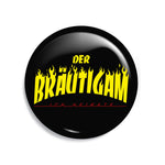 Junggesellenshirts.de Button 38mm JGA Button "Der Bräutigam Skateboard"