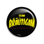 Junggesellenshirts.de Button 38mm JGA Button "Team Bräutigam Skateboard"