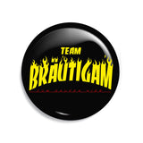 Junggesellenshirts.de Button 38mm JGA Button "Team Bräutigam Skateboard"