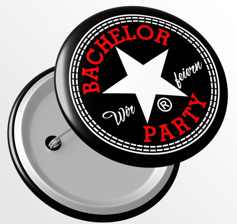 Junggesellenshirts.de Button JGA Button "Bachelor Party"