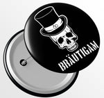 Junggesellenshirts.de Button JGA Button "Bräutigam Skull"