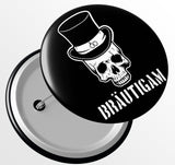 Junggesellenshirts.de Button JGA Button "Bräutigam Skull"