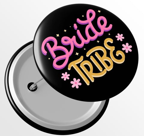 Junggesellenshirts.de Button JGA Button "Bride Tribe"