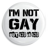 Junggesellenshirts.de Button JGA Button "Not Gay"