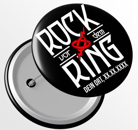 Junggesellenshirts.de Button JGA Button "Rock vor dem Ring"