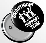 Junggesellenshirts.de Button JGA Button "Support Team"