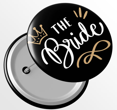 Junggesellenshirts.de Button JGA Button "The Bride"