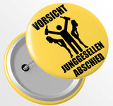 Junggesellenshirts.de Button JGA Button "Vorsicht JGA"