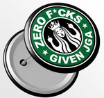 Junggesellenshirts.de Button JGA Button "Zero F*cks"
