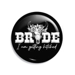 Junggesellenshirts.de Button Schwarz / 38mm JGA Button "Getting Hitched"