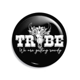 Junggesellenshirts.de Button Schwarz / 38mm JGA Button "Getting Rowdy"
