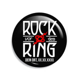 Junggesellenshirts.de Button Schwarz / 38mm JGA Button "Rock vor dem Ring"