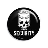 Junggesellenshirts.de Button Schwarz / 38mm JGA Button "Security Skull"