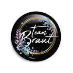 Junggesellenshirts.de Button Schwarz / 38mm JGA Button "Team Braut"