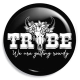 Junggesellenshirts.de Button Schwarz / 59mm JGA Button "Getting Rowdy"