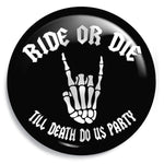 Junggesellenshirts.de Button Schwarz / 59mm JGA Button "Tribe R'n'R"
