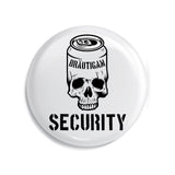 Junggesellenshirts.de Button Weiß / 38mm JGA Button "Security Skull"