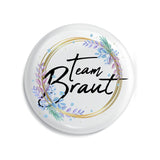 Junggesellenshirts.de Button Weiß / 38mm JGA Button "Team Braut"