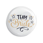 Junggesellenshirts.de Button Weiß / 38mm JGA Button "Team Bride"