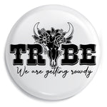 Junggesellenshirts.de Button Weiß / 59mm JGA Button "Getting Rowdy"