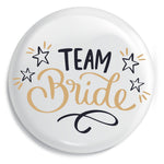 Junggesellenshirts.de Button Weiß / 59mm JGA Button "Team Bride"