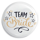 Junggesellenshirts.de Button Weiß / 59mm JGA Button "Team Bride"