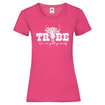 Junggesellenshirts.de Damenshirt XS / Fuchsia JGA Shirt Team "Tribe Rowdy"