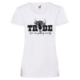 Junggesellenshirts.de Damenshirt XS / Weiß JGA Shirt Team "Tribe Rowdy"