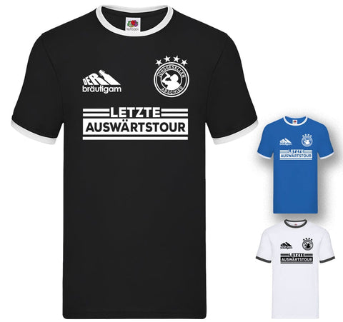 Junggesellenshirts.de Herrenshirt JGA Shirt Bräutigam "Auswärtstour"