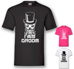 Junggesellenshirts.de Herrenshirt JGA Shirt Bräutigam "I am Groom"