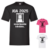 Junggesellenshirts.de Herrenshirt JGA Shirt Bräutigam "Quarantäne"