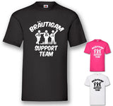 Junggesellenshirts.de Herrenshirt JGA Shirt "Bräutigam Support Team"
