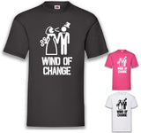 Junggesellenshirts.de Herrenshirt JGA Shirt "Wind Of Change"