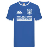Junggesellenshirts.de Herrenshirt S / Blau JGA Shirt Bräutigam "Auswärtstour"