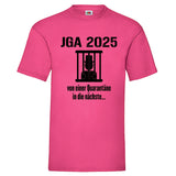 Junggesellenshirts.de Herrenshirt S / Fuchsia JGA Shirt Bräutigam "Quarantäne"