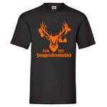 Junggesellenshirts.de Herrenshirt S / Schwarz JGA Shirt "Jäger Abschied"