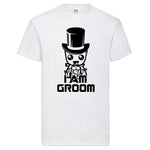 Junggesellenshirts.de Herrenshirt S / Weiß JGA Shirt Bräutigam "I am Groom"