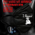 FFP2 Maske "I Asked" 3 Farben - Junggesellenshirts.de